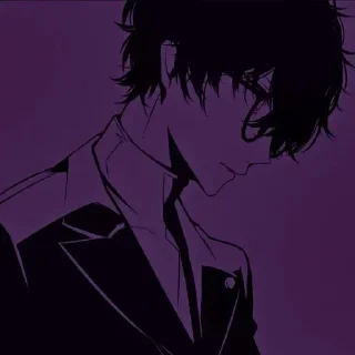 ✨ emoji Anime boys purple aesthetic @XLucy_XD Telegram sticker 9 of 65