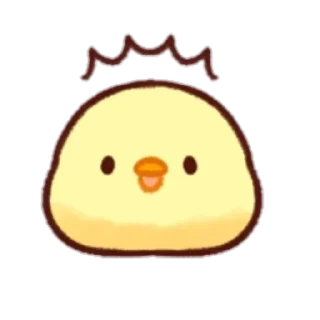 😲 emoji cute chick Emoji Telegram sticker 12 of 32