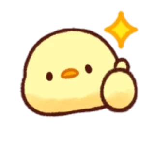 👍 emoji cute chick Emoji Telegram sticker 8 of 32