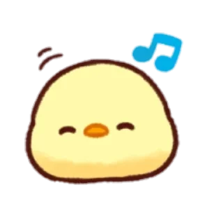 😆 emoji cute chick Emoji Telegram sticker 7 of 32