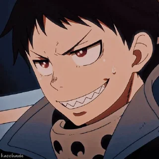 ⛓ emoji Shinra kusakabe  [ by: @starshinehelp ] Telegram sticker 22 of 31