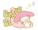 😴 emoji My Melody Telegram sticker 14 of 32