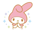 🤗 emoji My Melody Telegram sticker 17 of 32