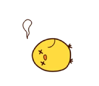 😵 emoji Cheerful Chick | @cutestickers4you Telegram sticker 20 of 40