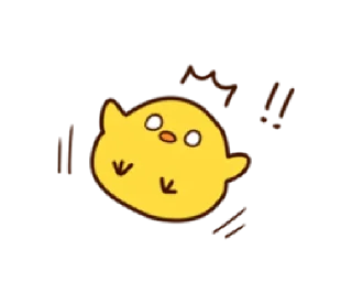 😱 emoji Cheerful Chick | @cutestickers4you Telegram sticker 7 of 40