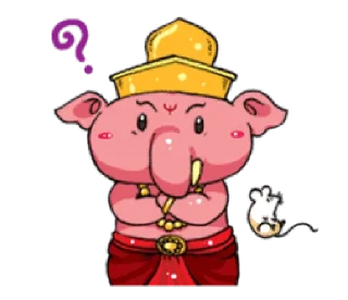 😕 emoji Kartikeya & Ganesha • @HinduStickers Telegram sticker 5 of 41