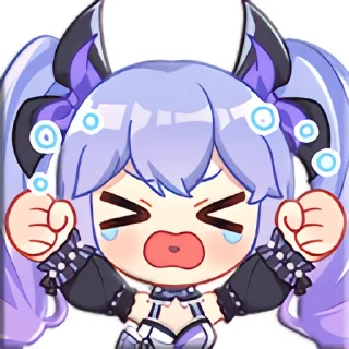 😡 emoji 向晚2.0装扮表情 @Rosmontis Telegram sticker 21 of 26
