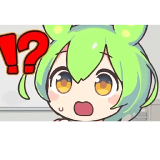 😳 emoji ずんだもん @ZundaTeaCafe Telegram sticker 21 of 120