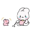😊 emoji Baby rabbit | By Halisa @TgEmodziBot Telegram sticker 24 of 78