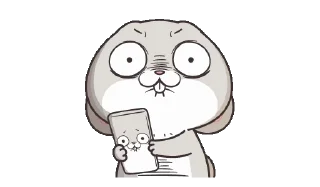 🌟 emoji very miss rabbit @iBeautyunjin Telegram sticker 5 of 25