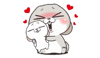 🌟 emoji very miss rabbit @iBeautyunjin Telegram sticker 20 of 25