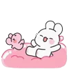 😊 emoji Baby rabbit | By Halisa @TgEmodziBot Telegram sticker 16 of 78