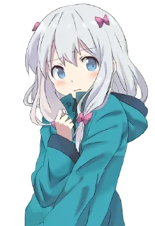😠 emoji Sagiri Izumi @AnimeStickersIndo Telegram sticker 12 of 45