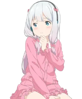 😥 emoji Sagiri Izumi @AnimeStickersIndo Telegram sticker 20 of 45