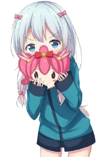 😳 emoji Sagiri Izumi @AnimeStickersIndo Telegram sticker 14 of 45