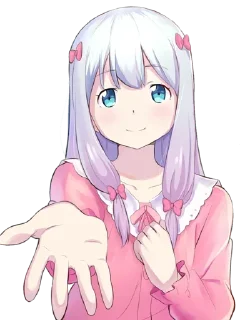 ✋ emoji Sagiri Izumi @AnimeStickersIndo Telegram sticker 17 of 45