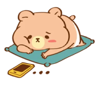 😞 emoji baby bear Cha-cha| @cutestickers4you Telegram sticker 21 of 40