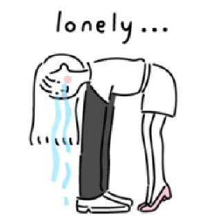 😭 emoji minimalist's love | @cutestickers4you Telegram sticker 18 of 40