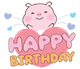 🎂 emoji love piggy | @cutestickers4you Telegram sticker 17 of 40