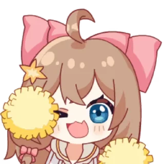 💪 emoji 嘉然1期装扮动态表情 @Rosmontis_Daily Telegram sticker 16 of 27