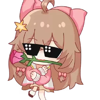 😎 emoji 嘉然1期装扮动态表情 @Rosmontis_Daily Telegram sticker 23 of 27