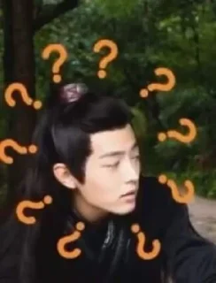 👌 emoji Xiao zhan funny face Telegram sticker 3 of 28