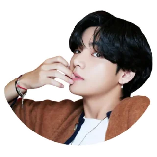 😏 emoji Taehyung @Stickersey Telegram sticker 8 of 25