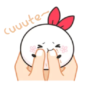 ☺️ emoji chick & bunny | @cutestickers4you Telegram sticker 10 of 20