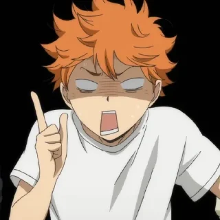 ☀️ emoji Hinata shoyo @anime_stickersidn Telegram sticker 10 of 120
