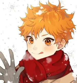 💞 emoji Hinata Shoyo fanart Telegram sticker 16 of 20