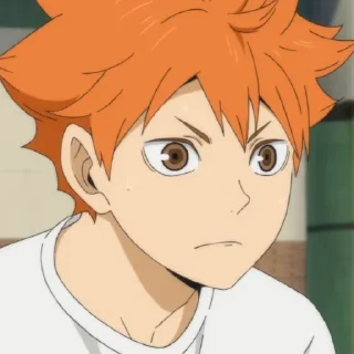 ☀️ emoji Hinata shoyo @anime_stickersidn Telegram sticker 21 of 120