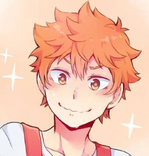 💞 emoji Hinata Shoyo fanart Telegram sticker 15 of 20