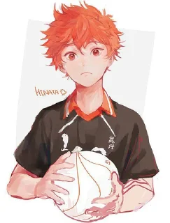 💞 emoji Hinata Shoyo fanart Telegram sticker 7 of 20