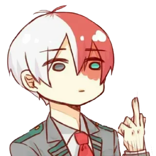 🖕 emoji Anime Emotions • @AnimeCrunch_Stickers Telegram sticker 20 of 100
