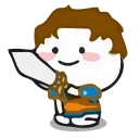 🙂 emoji @AVATAAR_101 's Cᴜᴛᴇ Qᴜʙʏ Aɴɪᴍᴀᴛᴇᴅ Pᴀᴄᴋ Telegram sticker 11 of 44