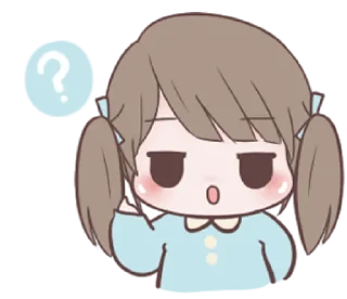 ❓ emoji chubby girl @noustiker Telegram sticker 11 of 81