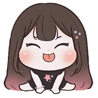🧺 emoji ❲ ⎙ @crmll06 ❳ chubby girl ashpink Telegram sticker 19 of 40