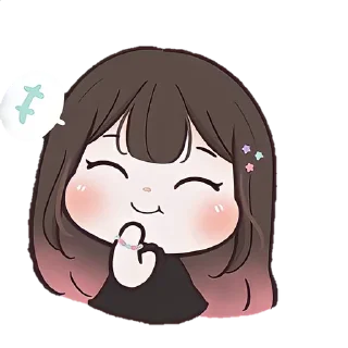 🧺 emoji ❲ ⎙ @crmll06 ❳ chubby girl ashpink Telegram sticker 8 of 40
