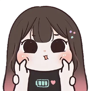 🧺 emoji ❲ ⎙ @crmll06 ❳ chubby girl ashpink Telegram sticker 7 of 40