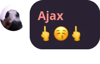 🖕 emoji ajax sticker Telegram sticker 18 of 88