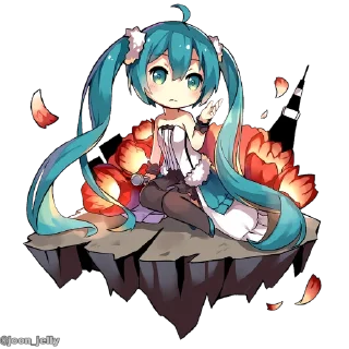 🐋 emoji Anime chibi 🐋🐋. @anime_sticker_noob Telegram sticker 24 of 58