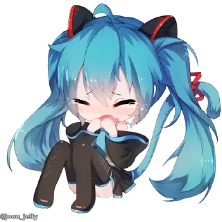Sticker from Anime chibi 🐋🐋. @anime_sticker_noob
