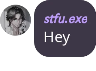 Sticker from ex's stfu