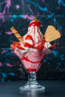 🍦 emoji ice cream strawberry @stiker_makanan Telegram sticker 22 of 31