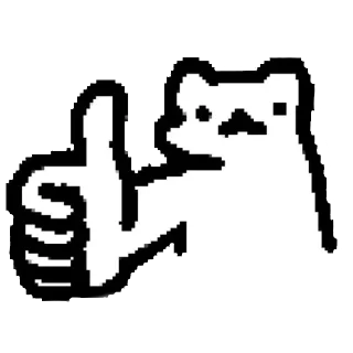 Sticker from cat Kitty @duckgarden