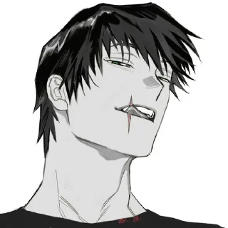 😏 emoji Fushiguro Toji Telegram sticker 14 of 16
