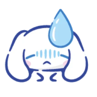 😓 emoji cinamoroll @duckgarden Telegram sticker 7 of 8