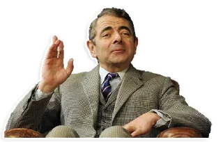 😌 emoji Mr. Bean Telegram sticker 24 of 31