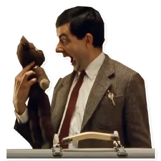 😝 emoji Mr. Bean Telegram sticker 17 of 31