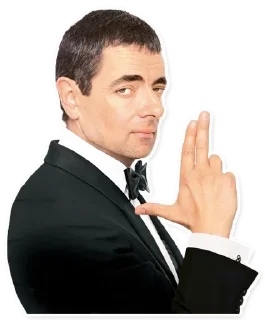 🔫 emoji Mr. Bean Telegram sticker 14 of 31